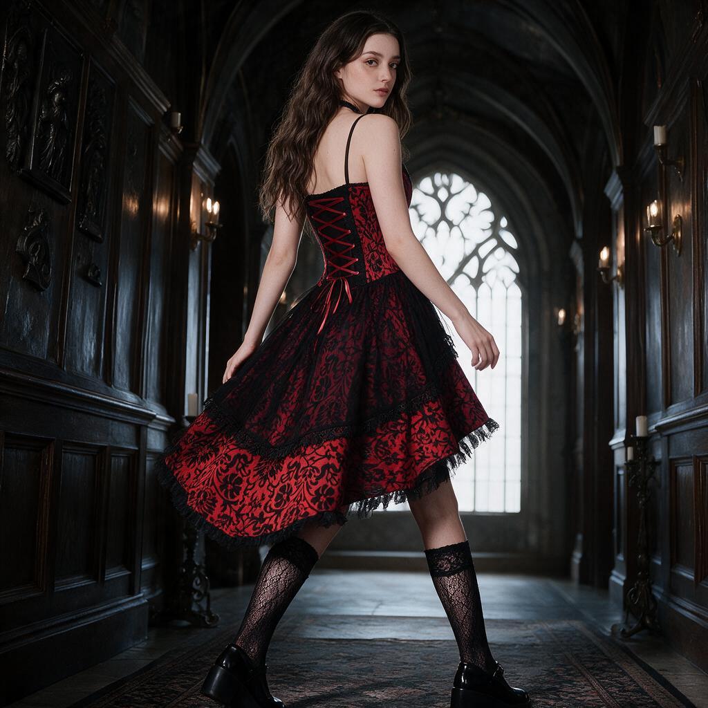 Halloween Cosplay Costume Retro Mesh Gothic Corset Dress Medieval Ghost Clothing